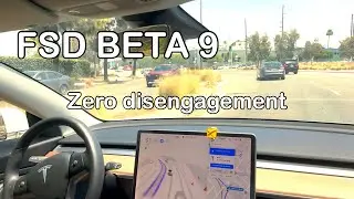 FSD Beta 9 Day Drive Zero Engagement