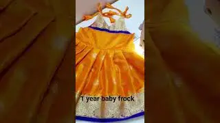 1 year baby frock cutting and stitching
