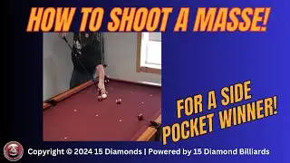 How to make a Masse' Shot! #runout #masseshot  #masse