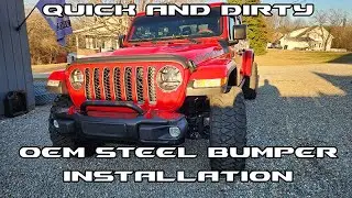 Quick and Dirty 2023 Jeep Gladiator Rubicon Steel Bumper Install