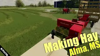 Making hay on ALMA, MO | Farming Simulator 22