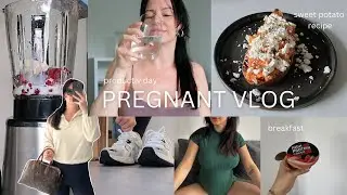 Pregnancy Vlog ♡ productive day, sweet potato recipe, grocery shopping