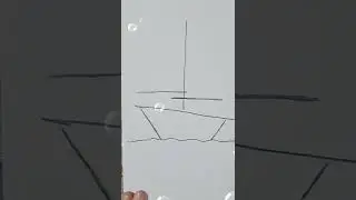 تعلم رسم قارب صغير ⛵️⛵️⛵️