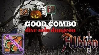 Albion online mobile - Regular bow and Hunter hood is monster | dive solo dungeon eps.33