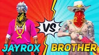 Jayrox gaming Vs My Little Brother 1v1 Custom Room | Garena Free Fire