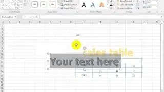 how to add art word text in excel