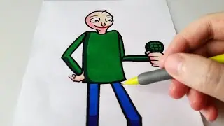 Draw Baldi Friday Night Funkin Mod FNF character