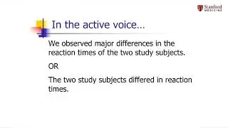 2.3: Active voice practice - Writing in the Sciences