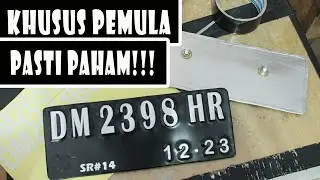 BUAT PLAT MOTOR TANPA PELUBANG.