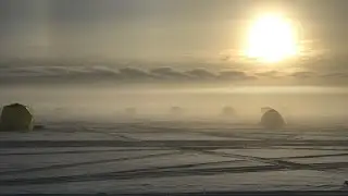 Слуз на сухом море превратился в туман.