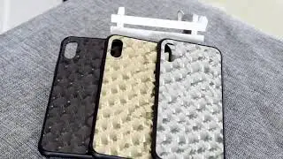 Soft TPU+ Hard PC Diamond Mobile Phone Back Cover Case For iphone x With 9HD Tempered Glass