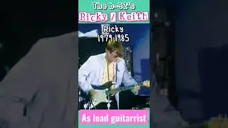 The b-52's / Ricky and Keith as lead guitarist 🎸💙💚🎸 #b52s #newwave #music #theb52s #rock
