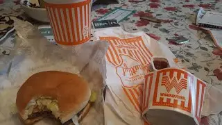 FIRST TIME EATING WHATABURGER MUKBANG