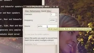 recordmydesktop microphone setup in ubuntu 9.10