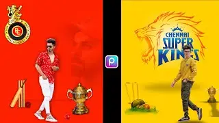 RCB Photo Editing || Royal challenges Bangalore photo editing in PicsArt ❤️❤️