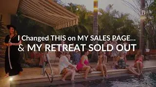 How to Create a Retreat Sales Page that SELLS OUT