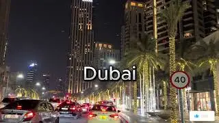 Dubai Business way Burj Khalifa yon atrofdaki ko'charlari, Music Relax
