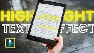 Text Highlight Effect Tutorial in Filmora X 2021