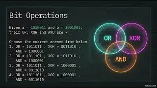 Day21 | P01-07 - Week04 | Binary to Decimal | Decimal to Binary | Bit Operations | Binary Addition