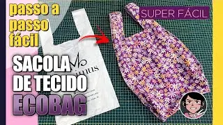 How to Make a Fabric Tote Bag Step by Step - Super Easy [Making a Fabric Eco-Bag Step by Step]