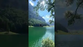 Rope Swing in the Mountains