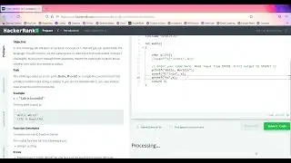 "Hello World!" In C HackerRank Solution || Easy Method ||