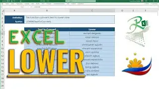 Excel How to Use Lower Function