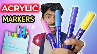 Painting using Acrylic Markers only !! ✨Arrtx
