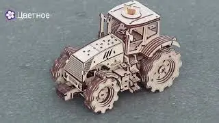 Конструктор из дерева «Трактор», Eco Wood Art