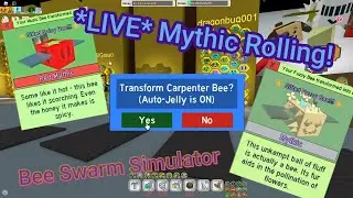 🐝 MYTHIC ROLLING UNTIL 16,000 SUBSCRIBERS! | Bee Swarm Simulator