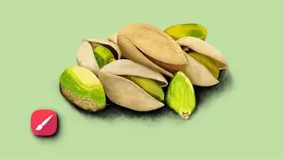 Pistachio Timelapse by Infinite Painter