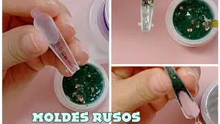 Como hacer uñas francesas con builder gel usando  moldes dual  #naildesign #nailart #nailtech