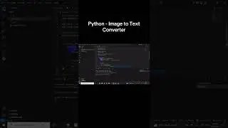 Python - Image to Text converter app