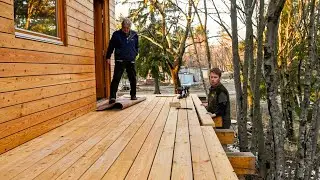 LOG CABIN Build - S2E12: FLOATING FRONT PORCH