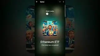 Gemz Daily Combo Cards | Gemz Coin Daily Combo 24 July 2024