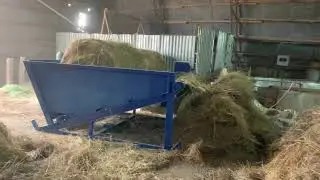 Размотчик рулонов сена и соломы без трактора
