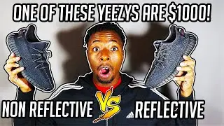 Yeezy 350 V2 Black Reflective vs Non Reflective ONE OF THESE ARE $1000