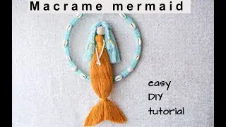 Macrame mermaid - easy macrame doll - easy DIY tutorial