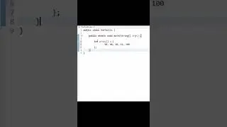Enhanced for loop - Printing Array Values : Java Program.