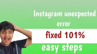 Instagram unexpected|error fixed| easy steps | Tech More |