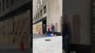 Watch volunteer cleaners get harassed