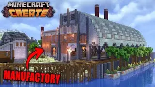 I Built A HUGE MANUFACTORY In Minecraft Create Mod