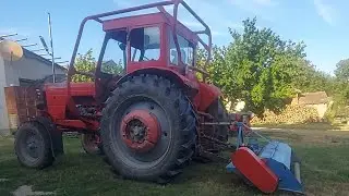 Mtz50, kardán tengely kókányolás a mulcsozóhoz.