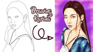 Drawing Karina aespa | FanArt | Speed drawing |