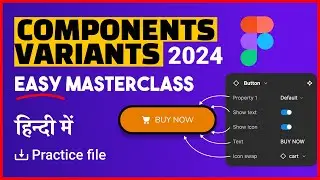 Components and variants tutorial figma by graphics guruji