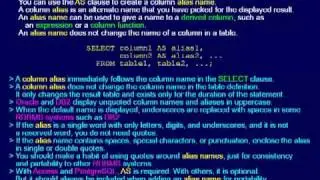 SQL 008 SELECT AS Column Alias How do I change column names?