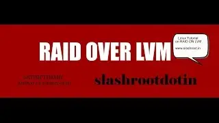 raid configuration over lvm in Linux.
