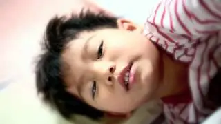 A boy singing a song