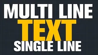 Multiline Text & Single line Text in Auto CAD (Urdu | Hindi)