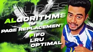 OS | How FIFO, LRU, and Optimal Page Replacement Algorithms/policies work a deep Dive easyway | D-29